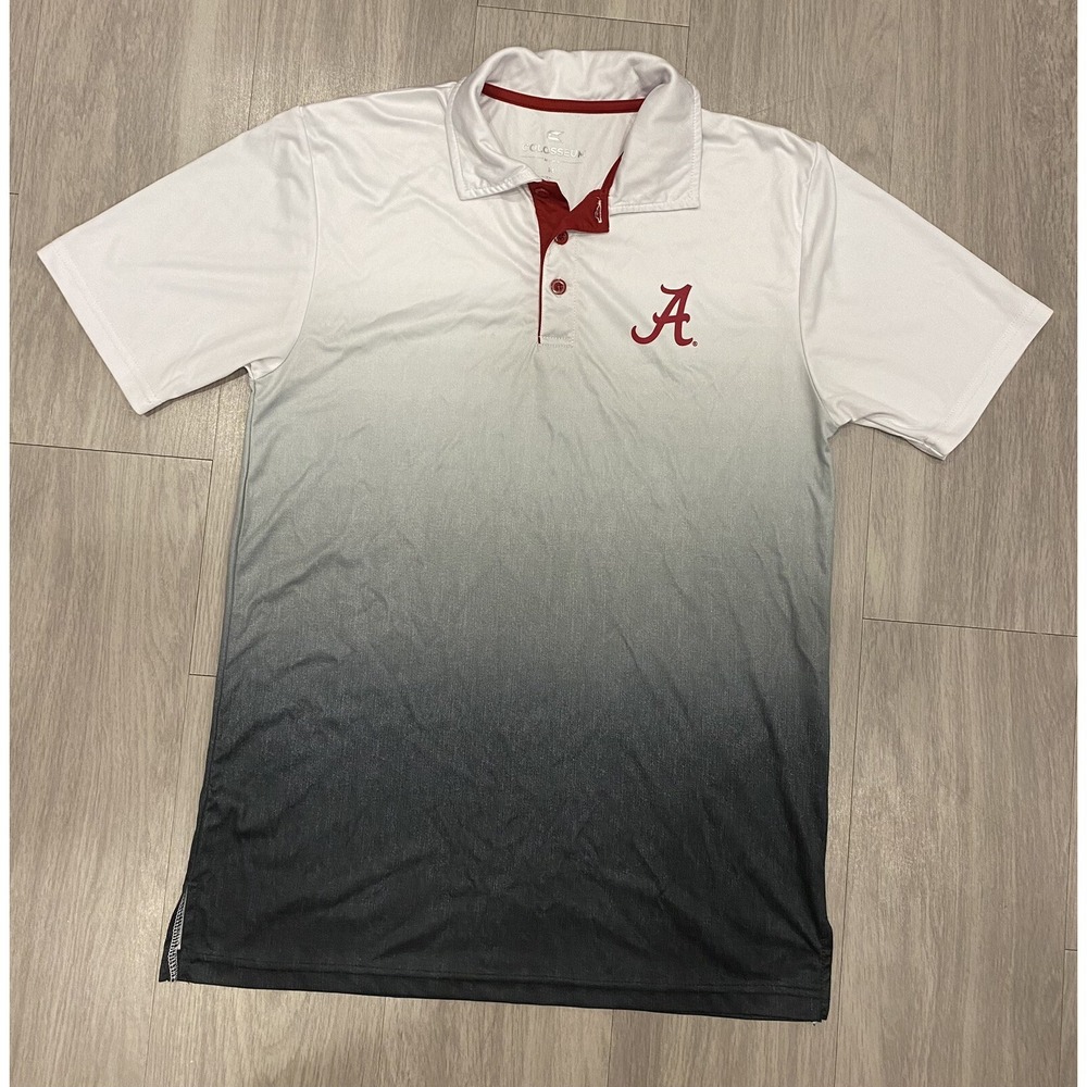 Alabama Crimson Tide Shirt Mens‎ Medium Polo Colosseum Athletic Sports Golf Logo